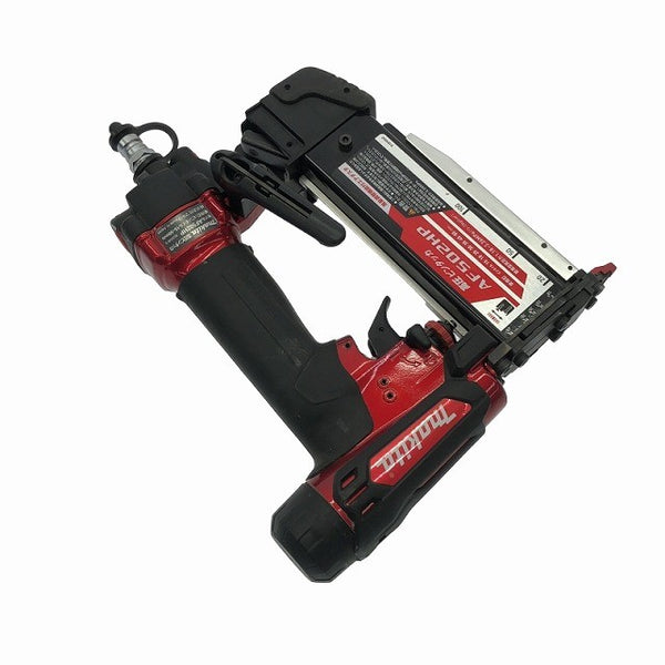 ☆比較的綺麗☆makita マキタ 50mm 高圧 ピンタッカー AF502HP 赤 ケース付 ピンネイラ エアピン釘打機 ピン釘打ち機 エア工具 - 6
