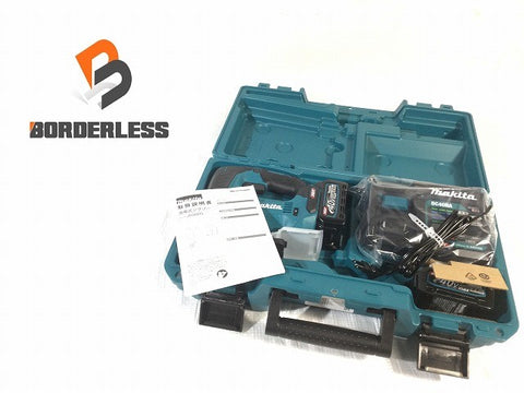 ☆未使用品☆makita マキタ 40Vmax 充電式ジグソー JV002GRDX バッテリー2個(BL4025) 充電器 ケース付き 電動工具 切断 木工119017