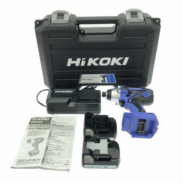 ☆美品☆HIKOKI ハイコーキ 14.4V コードレスインパクトドライバ FWH14DGL バッテリー2個(1.5Ah) 充電器 ケース付 ※コメント必読117824 - 3