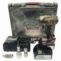 ☆中古品☆HITACHI 日立工機 18V コードレスインパクトドライバー WH18DKL バッテリ2個(3.0Ah) 充電器 ケース付 充電式134302 - 3