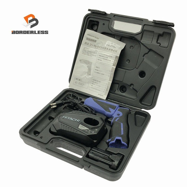 ☆中古品☆HITACHI 日立工機 7.2V コードレスインパクトドライバ FWH7DL バッテリ1個 充電器 ケース付 電動工具 締め付け132305 - 1
