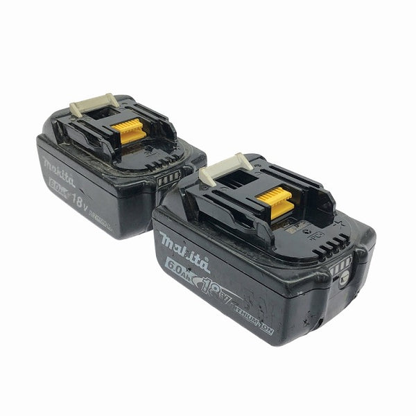 ☆中古品2個セット☆makita マキタ 18V 6.0Ah 純正 リチウムイオンバッテリー BL1860B 残量表示付 リチウムイオン電池 - 5