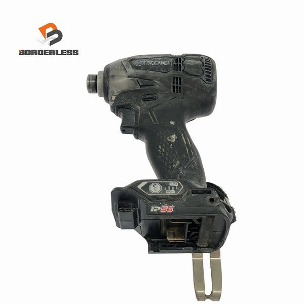 ☆中古品☆HiKOKI ハイコーキ 18V コードレスインパクトドライバー WH18DDL2 黒/ブラック 本体のみ 電動工具119915 - 1