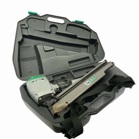 ☆中古品☆MAX マックス 90mm 常圧 スティックネイラ KN-901 ケース付 2×4ネイラー 2×4用 エア釘打機 エア釘打ち機 コイルネイラ129435 - 0