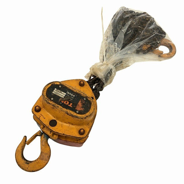 ☆中古品2個セット☆KITO キトー チェーンブロック M3形 CB010 荷重1.0ton/1ton 揚程2.5m 手動式 チェンブロック 吊り具 荷揚げ136499 - 4