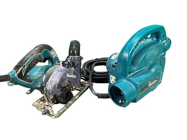 ☆中古品☆makita マキタ 集じんマルノコ KS4000FX 小形集じん機 450 メッシュホース 集じんバッグ付き 電動工具128279 - 4