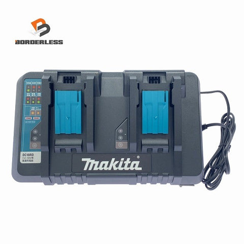 ☆未使用セットばらし品☆makita マキタ 7.2V-18V 2口急速充電器 DC18RD 2口充電器 二口急速充電器124422