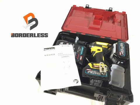 ☆未使用品 限定色☆makita マキタ 40Vmax 充電式インパクトドライバー TD002GDXFY 黄色/フレッシュイエロー フルセット134865
