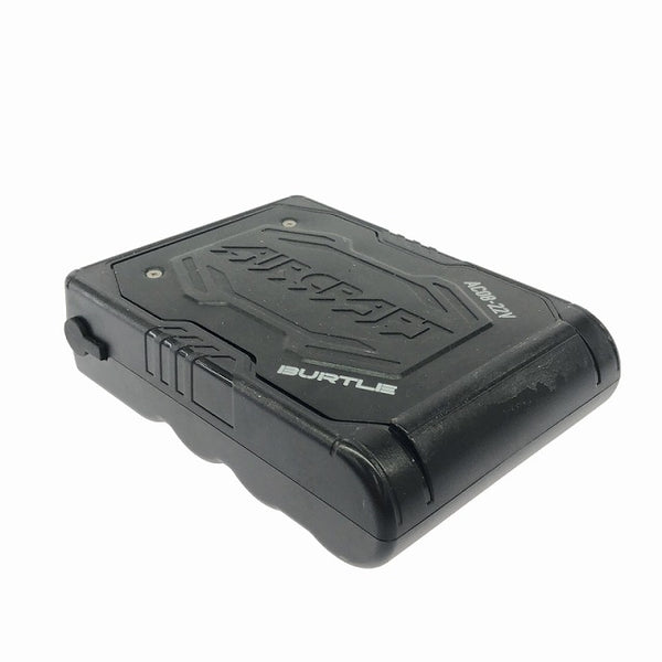 ☆比較的綺麗☆BURTLE バートル 22V 空調作業服用リチウムイオンバッテリー AC08-22V 黒 ACアダプタ付 エアークラフト - 5