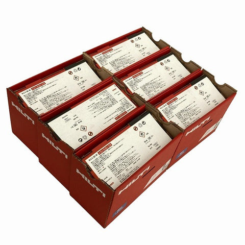 ☆未使用 6セット☆HILTI ヒルティ GX3専用ピン 1200x X-S 14G3MX 鋼材 14mm ガス缶付き 1箱(2本) GC40123176 - 0