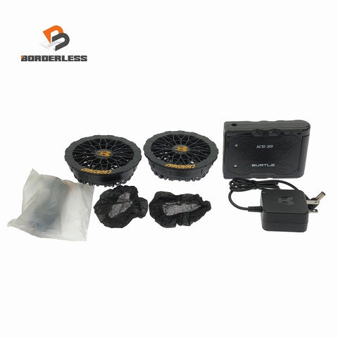 ☆美品☆BURTLE バートル 30V エアークラフト専用バッテリー AC10(マットブラック) ファンユニット AC10-1 ブラック128588