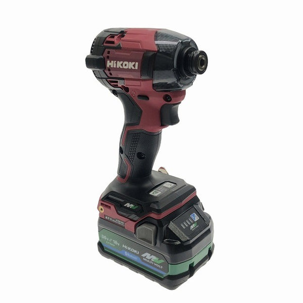 ☆未使用☆HiKOKI ハイコーキ 36V コードレスインパクトドライバー WH36DD(2XHRSZ) 赤 バッテリ2個(36V2.5Ah) 充電器 ケース付128354 - 5