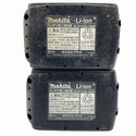 ☆中古品2点※5回と51回☆makita マキタ 18V 6.0Ah 純正 リチウムイオンバッテリー BL1860B 残量表示有 雪マーク 飛行機マーク130375 - 10