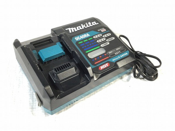 ☆比較的綺麗 2点セット☆makita マキタ 40Vmax 2.5Ah 純正リチウムイオンバッテリ BL4025 純正急速充電器 DC40RA129038 - 8