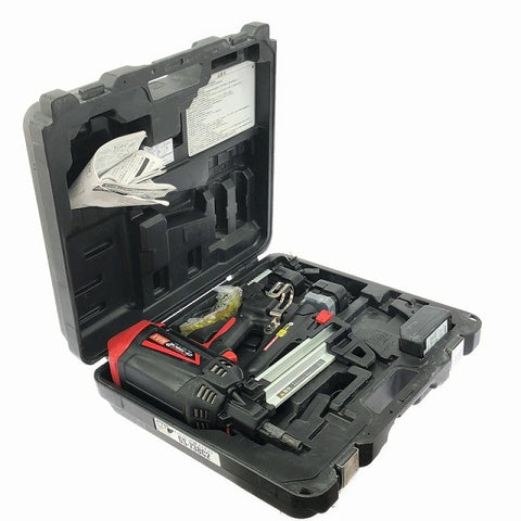 ☆美品☆MAX マックス 6V 充電式ガスネイラ GS-738C2 バッテリ2個(1.5Ah) 充電器 ケース付 ガス式鋲打機 ガス式鋲打ち機 ピン打機119462 - 0