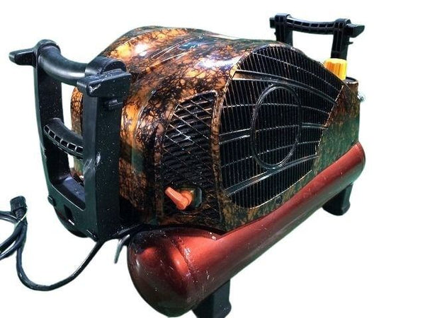 ☆美品☆MAX マックス 常圧/一般圧 2口 エアコンプレッサー AK-L1270E2P エアツール 大工道具 エア工具 塗装対応116701 - 4