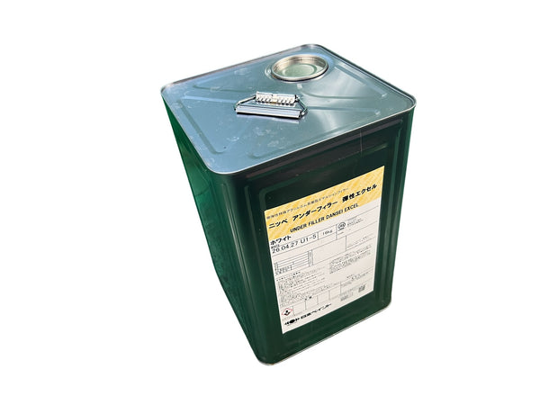 ☆未使用品 日本ペイント ニッペ アンダーフィラー弾性エクセル 16kg ホワイト 一斗缶 1液形 下塗り材 水性微弾性 塗料 塗装用 材料133696 - 10