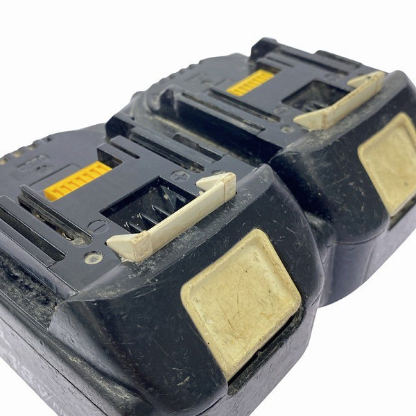 ☆中古品2点セット※コメント必読☆makita マキタ 18V 5.0Ah 純正 リチウムイオンバッテリー BL1850B 残量表示付 充電池 蓄電池131140 - 8