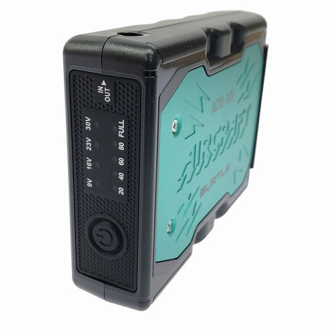 ☆未使用品セット☆BURTLE バートル 30V エアークラフト専用バッテリー AC10(マーリン) ファンユニット AC10-2(オーシャンブルー)130699 - 0
