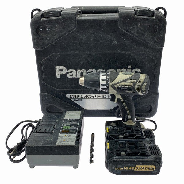 ☆中古品☆Panasonic パナソニック 14.4V 充電ドリルドライバー EZ7441 バッテリ2個(3.3Ah) 充電器 ケース付 充電式ドライバドリル130420 - 3