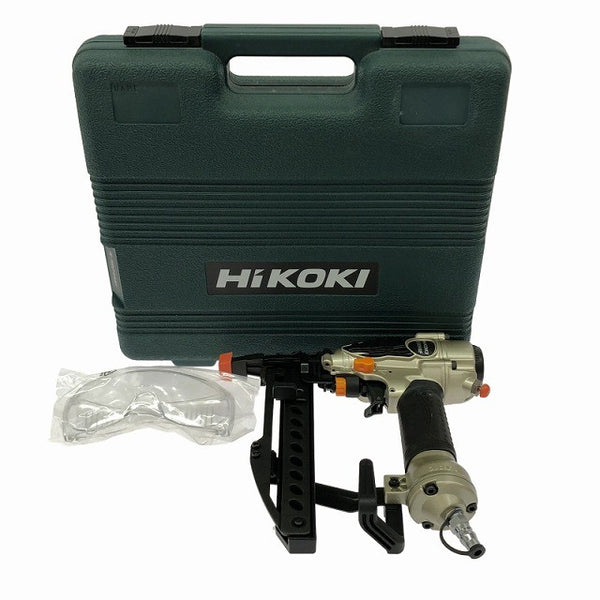 ☆中古美品☆HiKOKI ハイコーキ 常圧 フロア用タッカー N3804MF ケース付 ステープル幅4mm 長さ38mm エアタッカー エアータッカー133874 - 3