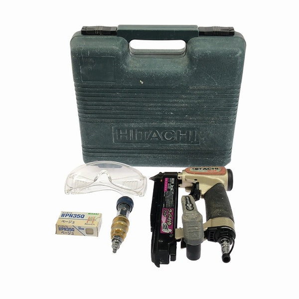 ☆中古品☆HITACHI 日立工機 35mm 常圧 ピン釘打機 NP35A ゴーグル 高圧変換器 ピンネイル付き ピンネイラ 釘打ち エア工具113157 - 3