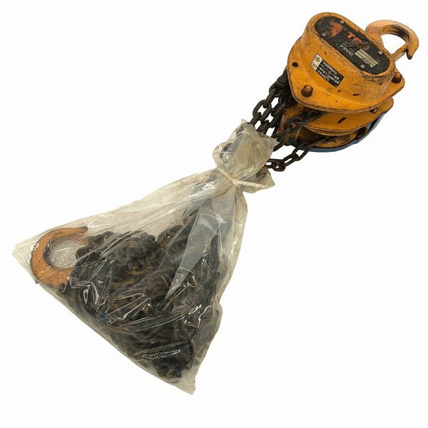 ☆中古品2個セット☆KITO キトー チェーンブロック M3形 CB010 荷重1.0ton/1ton 揚程2.5m 手動式 チェンブロック 吊り具 荷揚げ136499 - 2