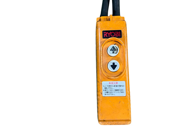 ☆中古品☆RYOBI リョービ 100V 小型ウインチ WI-125 リモコン付 荷重130kg 揚程30m 電動ホイスト 電動ウインチ 電動ウィンチ130481 - 10