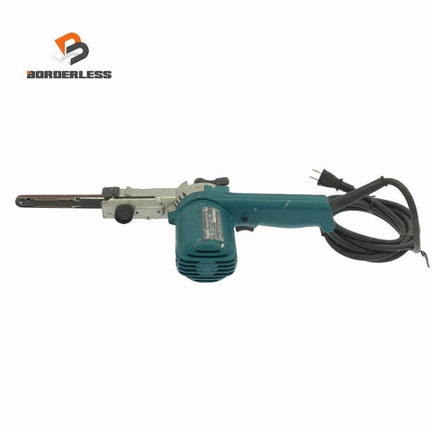 ☆中古品☆makita マキタ 9mmベルトサンダ モデル 9032 ベルトサンダー 木工 研磨 コード式 電動工具137511