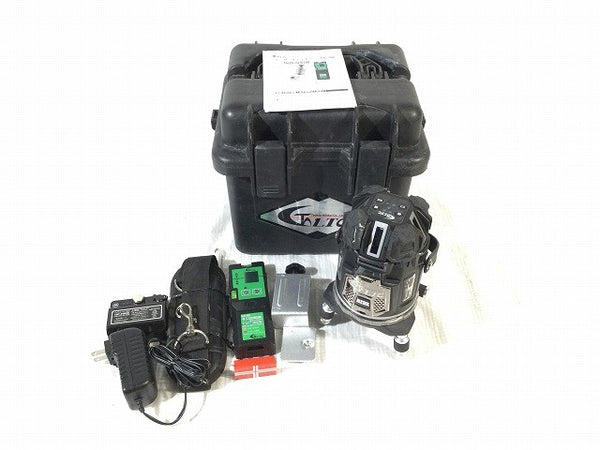 ☆中古品☆LTCテクノ販売 プラチナムグリン電子レーザー LTC-RZ9X 受光機 バッテリ2個 ケース付 グリーンレーザー墨出し器114741 - 3