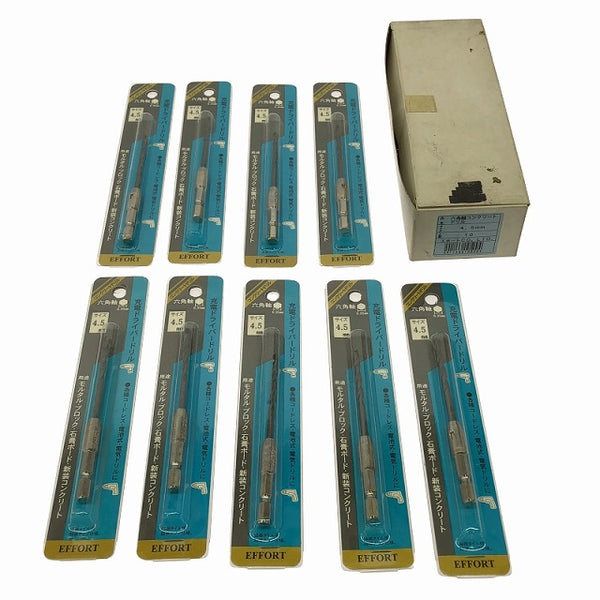 ☆未使用品☆EFFORT エホート 六角軸コンクリートドリル 3.0mm 5本 3.5mm 8本 4.0mm 9本 4.5mm 9本 モルタル ブロック 石膏ボード用109021 - 7