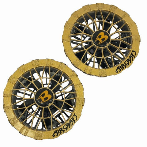☆美品☆BURTLE バートル エアークラフト リチウムイオンバッテリー AC09 ファンユニット AC09-2 メタリックゴールド 暑さ対策123471 - 0