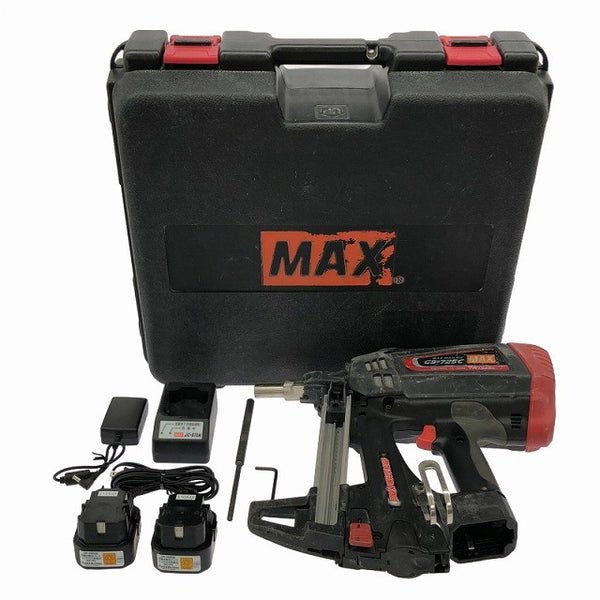 ☆中古品☆ MAX マックス 6V 充電式ガスネイラ GS-725C 本体+バッテリー2個(1.5Ah)充電器+パーツ+ケース133177 - 3
