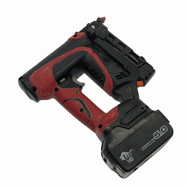 ☆中古品☆MAX マックス 充電式ピンネイラ TJ-35P3 バッテリ1個(18V 5.0Ah) ケース付 - 5