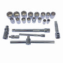 ☆中古美品☆STRAIGHT ストレート 1/4 3/8 ツールセット 25ピース Art.10-670 ソケットレンチ ラチェットレンチ 工具セット131638 - 10