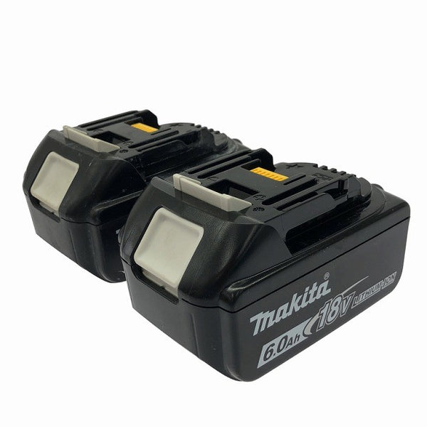 ☆比較的綺麗2個※充電回数2回と3回☆makita マキタ 18V 6.0Ah 純正 リチウムイオンバッテリー BL1860B 雪マーク 残量表示付127919 - 2