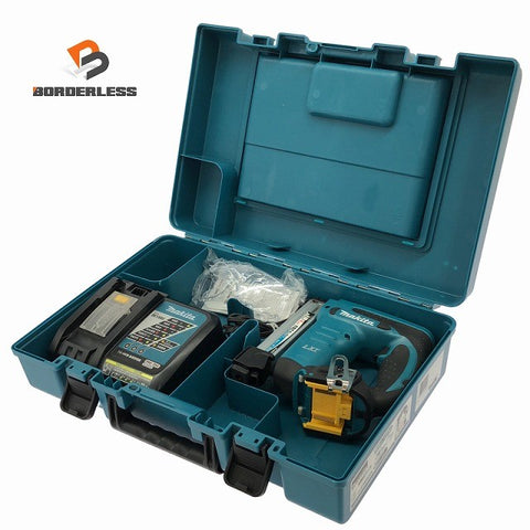 ☆中古品☆makita マキタ 14.4V 充電式タッカー ST420D 充電器 ケース付 コードレスタッカー バッテリータッカー 電動工具136915