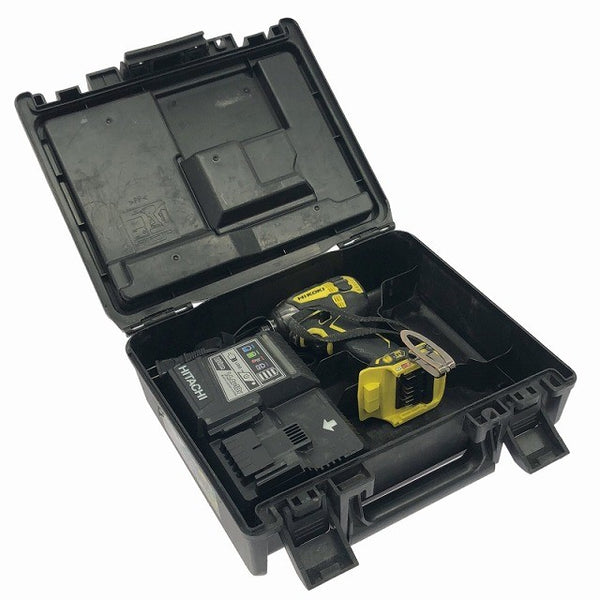 ☆中古品☆ HIKOKI ハイコーキ 36V 充電式インパクトドライバ WH36DA イエロー 本体+充電器+ケース 116851116851 - 2