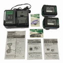 ☆未使用☆HiKOKI ハイコーキ 36V コードレスインパクトドライバー WH36DC(2XPDKSZ) Bluetooth対応 バッテリ2個 充電器 ケース - 10