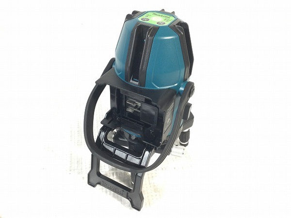 ☆美品※バッテリ別売り☆makita マキタ 10.8V 充電式屋内 屋外兼用 レーザー墨出し器 SK40GD 三脚 受光器 パーツ ケース付 測定器118612 - 6