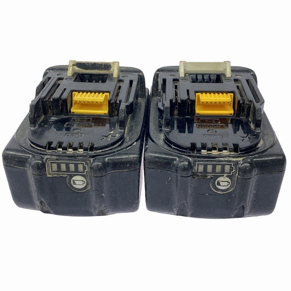 ☆中古品2点セット※コメント必読☆makita マキタ 18V 5.0Ah 純正 リチウムイオンバッテリー BL1850B 残量表示付 充電池 蓄電池131140 - 7