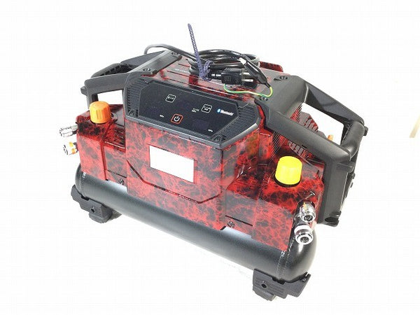 ☆極美品 限定色☆MAX マックス 11L 4口 高圧 スーパーエアコンプレッサー AK-HH1310E ジュラシックレッド AIモード Bluetooth搭載117093 - 3