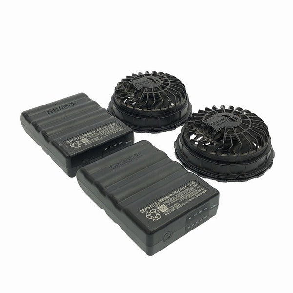 ☆比較的綺麗☆BURTLE バートル エアークラフト リチウムイオンバッテリー AC09×2 ファン AC08-1/08-2 暑さ対策119935 - 3