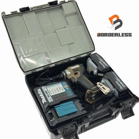 ☆極美品☆makita マキタ 18V 充電式インパクトドライバ TD173DRGXO オリーブ バッテリー2個(18V 6.0Ah) 充電器付き 締め付け - 0
