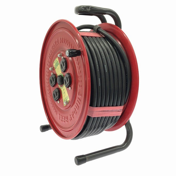 ☆極美品☆HATAYA ハタヤ 100V 30m サンデーリール GS-30 防じんシャッター付 屋内用 コードリール 電工ドラム 延長コード129999 - 5