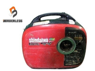 ☆中古品☆SHINDAIWA 新ダイワ インバータ発電機 IEG1600M-Y 1.6kVA ガソリンエンジン インバーター発電機 アウトドア 防災
