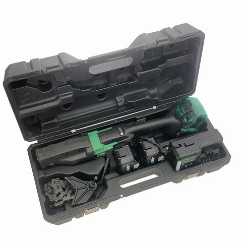 ☆中古品☆HiKOKI ハイコーキ 36V セーバソー/セーバーソーCR36DYA(2WP) バッテリー2個 充電器 チェーンバイス ケース付135334 - 0