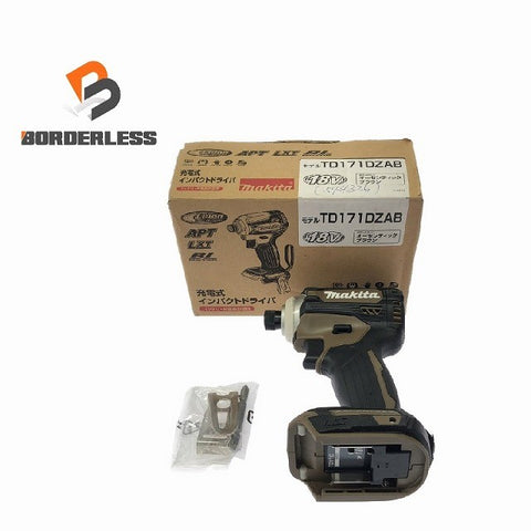 ☆未使用品☆ makita マキタ 18V 充電式インパクトドライバー TD171DZAB ブラウン 本体のみ コードレス ※コメント必読