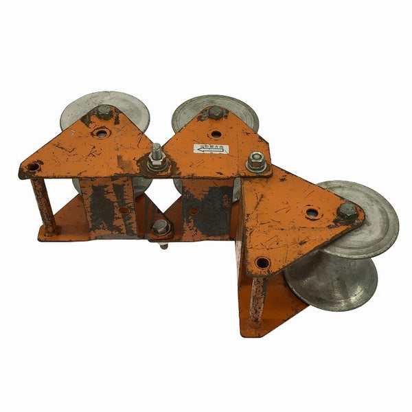 ☆中古品☆IKURA 育良精機 イクラ ケーブルコロ ISS-3400 荷重400kg 3連 ケーブル 入線 電設工具134052 - 8