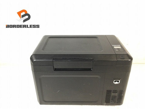 ☆中古品☆山善 ヤマゼン 25L ポータブル冷凍冷蔵庫  YFR-C25(B) ブラック AC/DC 2WAY電源 コンプレッサー式 車載用 アウトドア129152